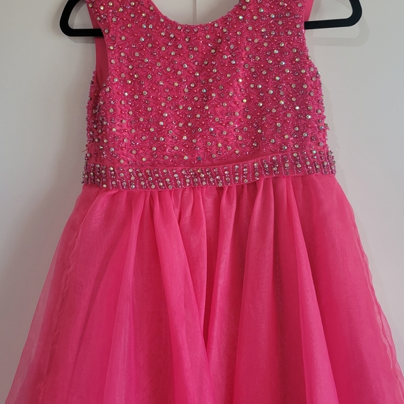 Elegant Pink Kids Dress - Picture 4 of 5